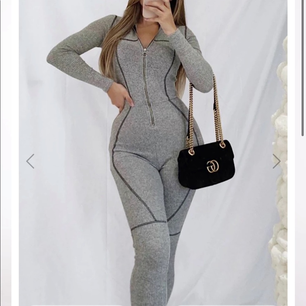 Trap Moves Jumpsuit - Grey